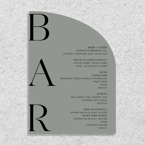 Initial Love - Bar Sign