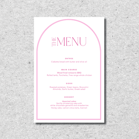 Classic meets Modern - Menu