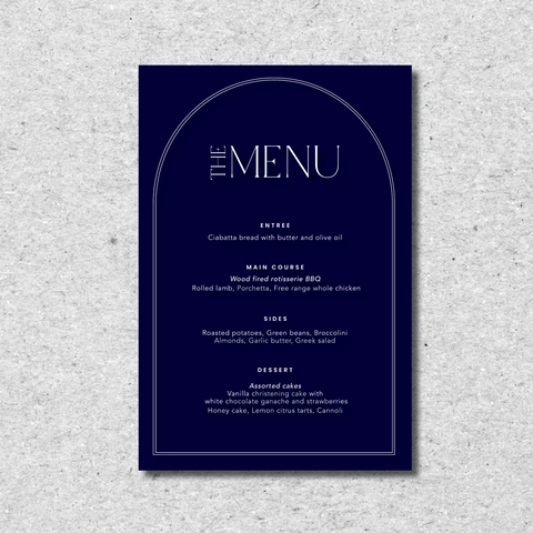 Classic meets Modern - Menu