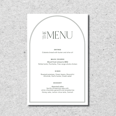 Classic meets Modern - Menu