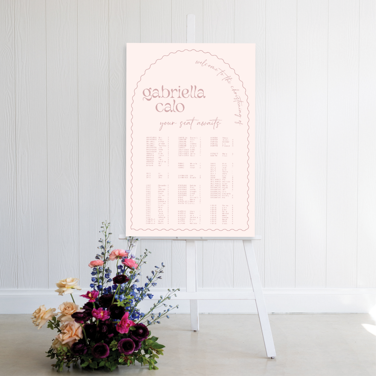 Wavy Love Seating Chart madebyjdesigns