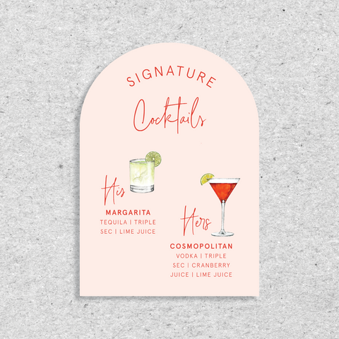 Amore - Cocktail Sign