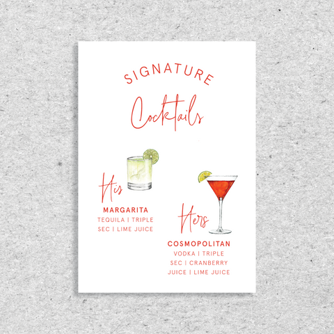 Amore - Cocktail Sign