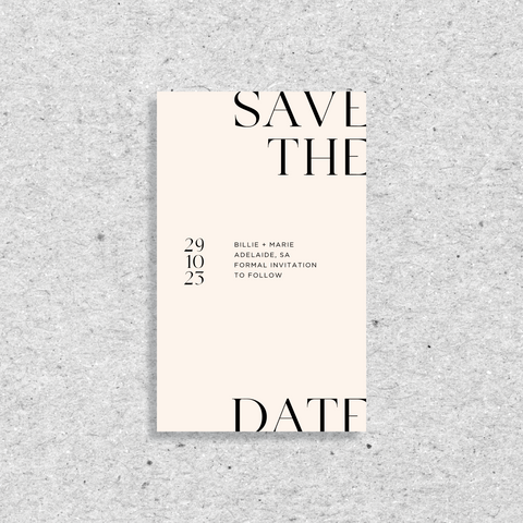 Initial Love - Save the Date