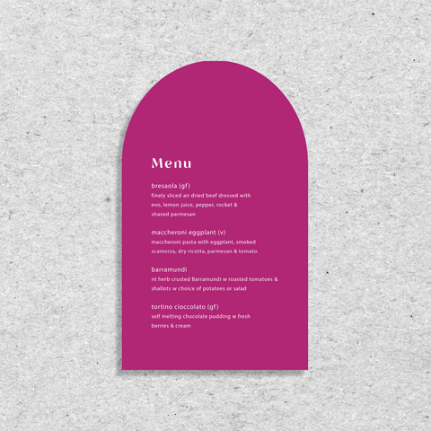 Love and Soul - Menu