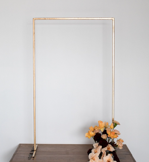 Gold Large Metal Signage Stand