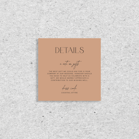 Our Forever - Details Card