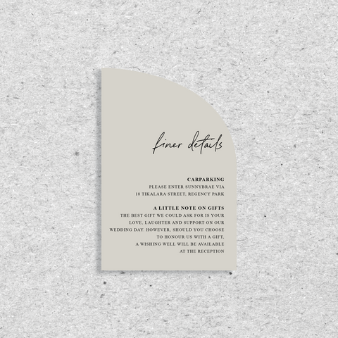 Timeless - Details Card