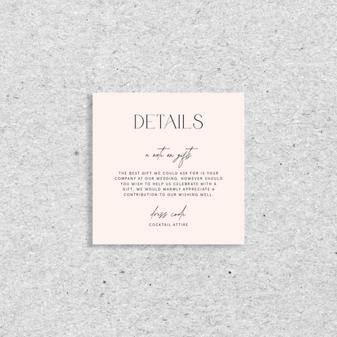 Our Forever - Details Card