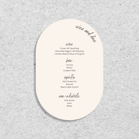 Together With You - Drink Menu